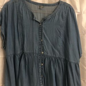 aerie Tops - Beautiful Denim button blouse π Like new aerie Tops - Beautiful Denim button blouse π Like new